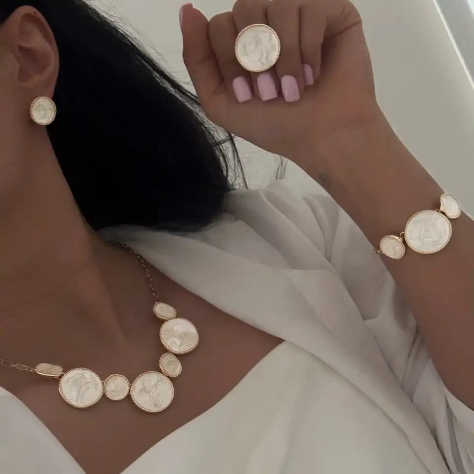 ست کامل مینا کاری دایره ای