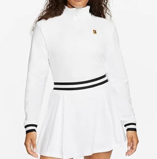 دامن تنیس زنانه نایک NikeCourt Dri-FIT Heritage – سفید — تصویر ۲