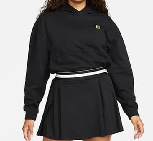 دامن تنیس زنانه نایک NikeCourt Dri-FIT Heritage – مشکی — تصویر ۲