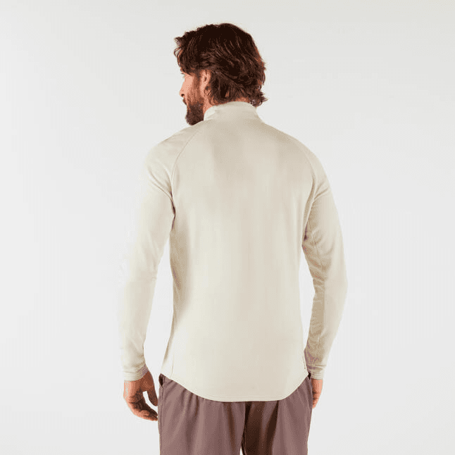 سویشرت تنیس مردانه دکتلون DECATHLON Thermic – کرم — تصویر ۴