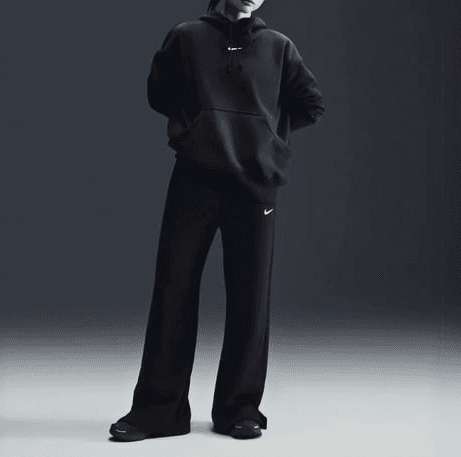 سویشرت تنیس زنانه نایک NikeCourt Heritage Phoenix Fleece – مشکی — تصویر ۳