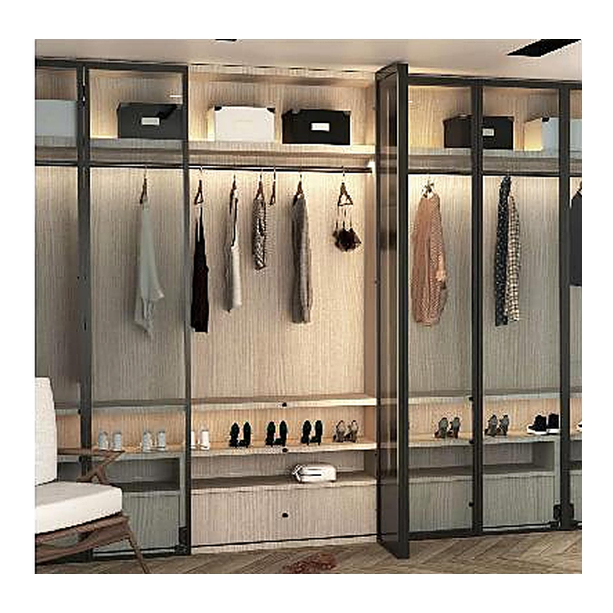 مکانیزم قرقره بالا، لولا پروانه ای تخت بین دو درب، لولای اتصال درب به بدنه (CJ22105B)
