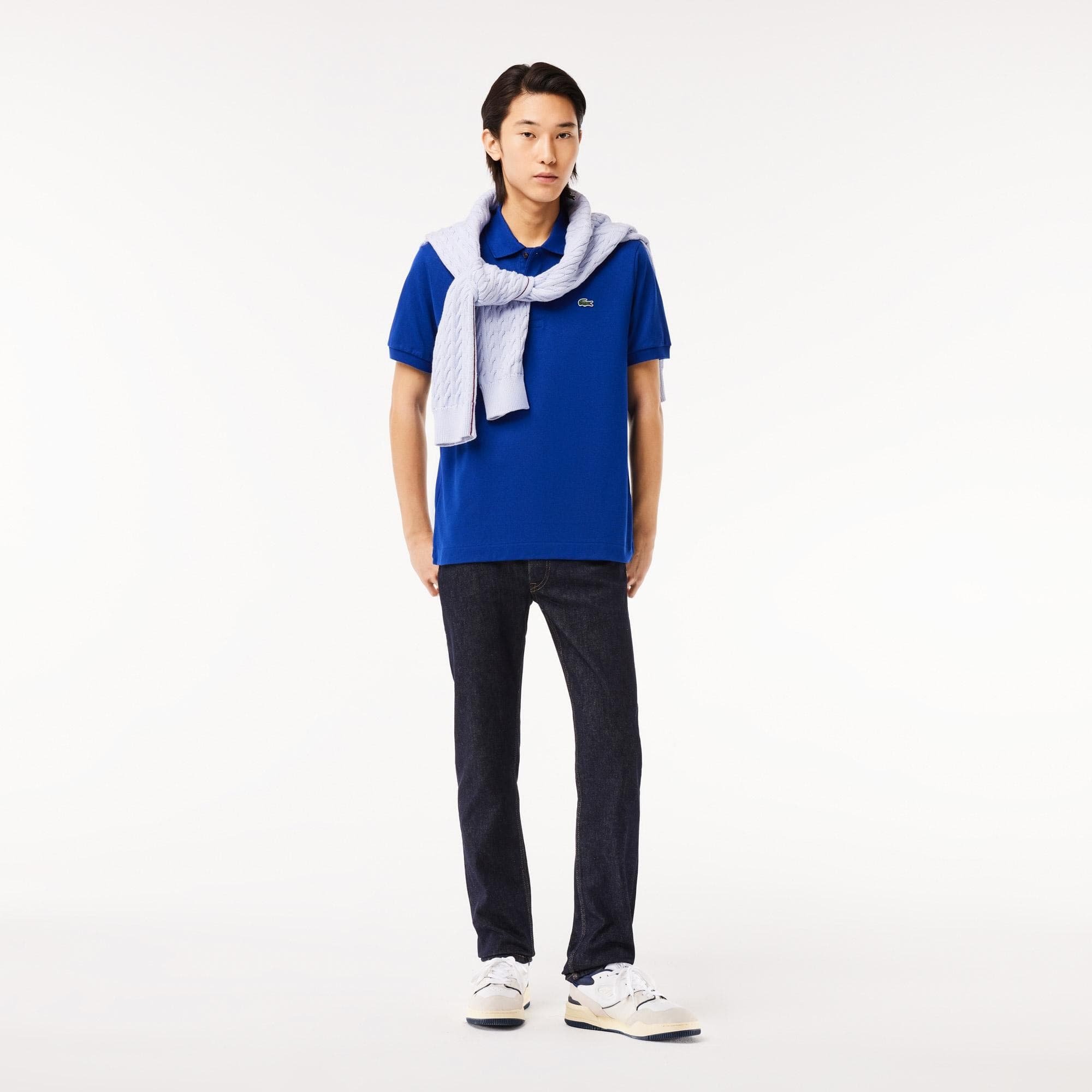 پلوشرت تنیس مردانه لاکست Lacoste Classic Fit L.12.12 Polo – سرمه ای — تصویر ۶