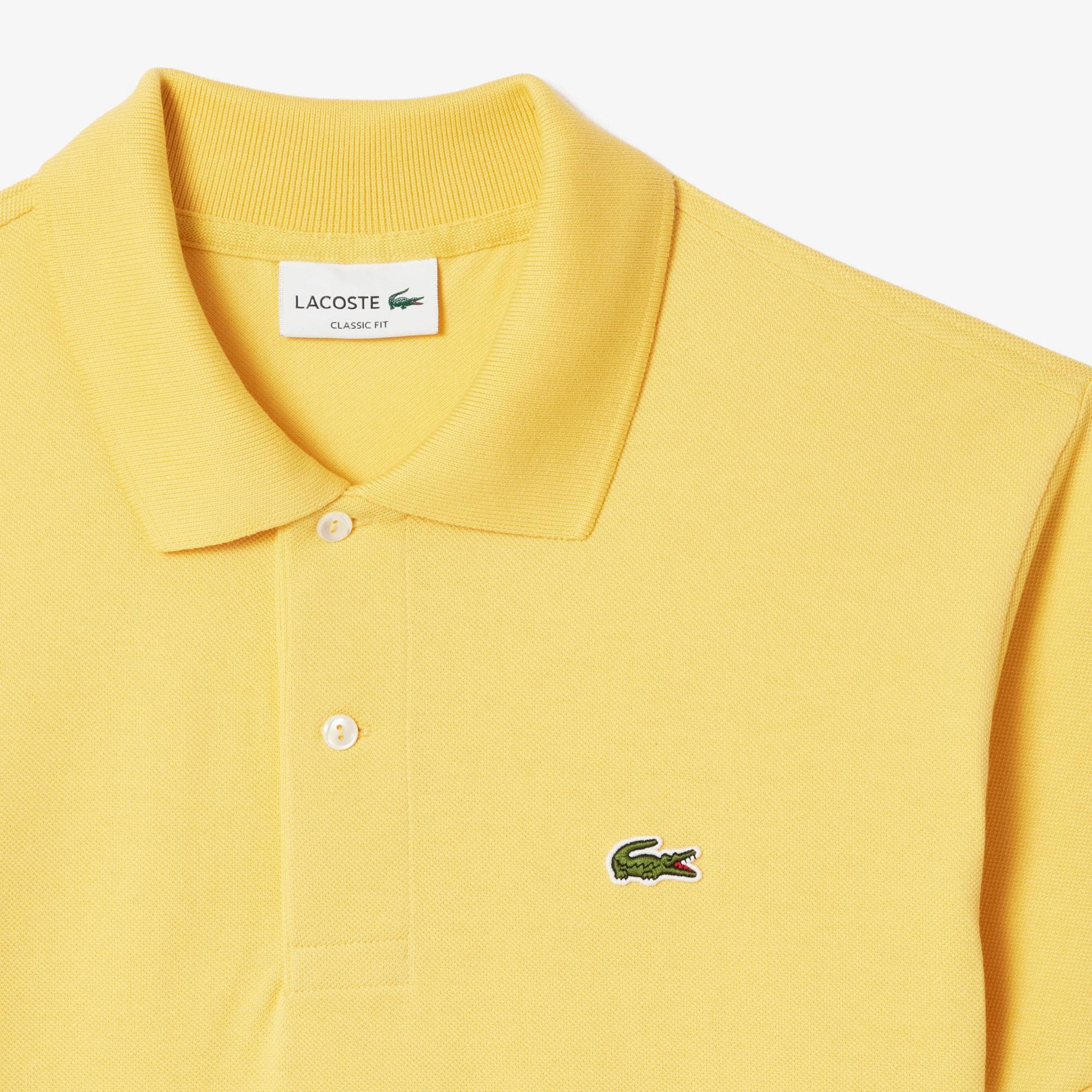 پلوشرت تنیس مردانه لاکست Lacoste Classic Fit L.12.12 Polo – زرد — تصویر ۷
