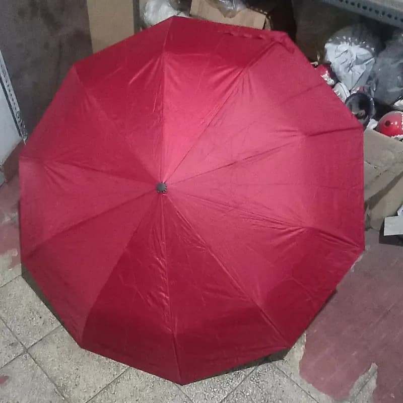 چتر تاشو اتوماتیک 10 فنر مقاوم ویندر پروف دولایه — تصویر ۷