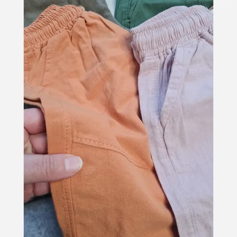 ست تیشرت باکسی و شلوارک کتان بچگانه طرح کلبه حیوانات — تصویر ۸