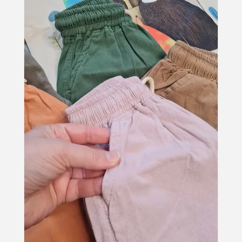 ست تیشرت باکسی و شلوارک کتان بچگانه طرح کلبه حیوانات — تصویر ۵