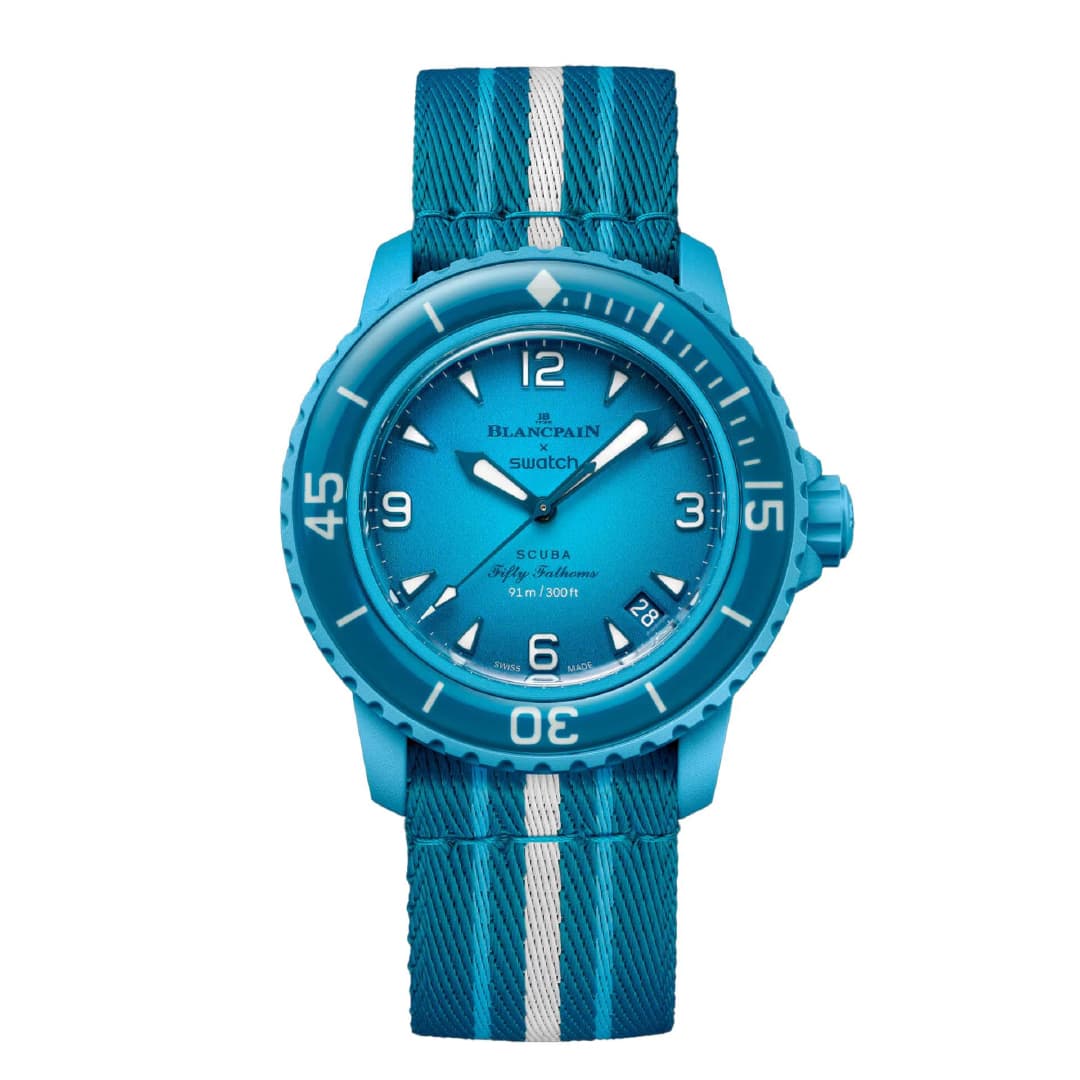 ساعت بلان پن سواچ – BLANCPAIN X SWATCH BLUE LAGOON — تصویر ۲