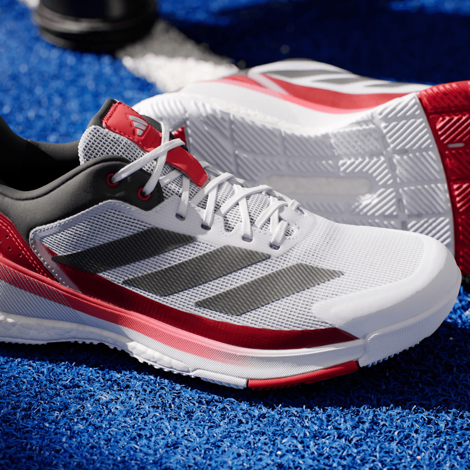 کفش پدل مردانه آدیداس – ADIDAS Crazyquick BOOST – سفید/قرمز — تصویر ۳