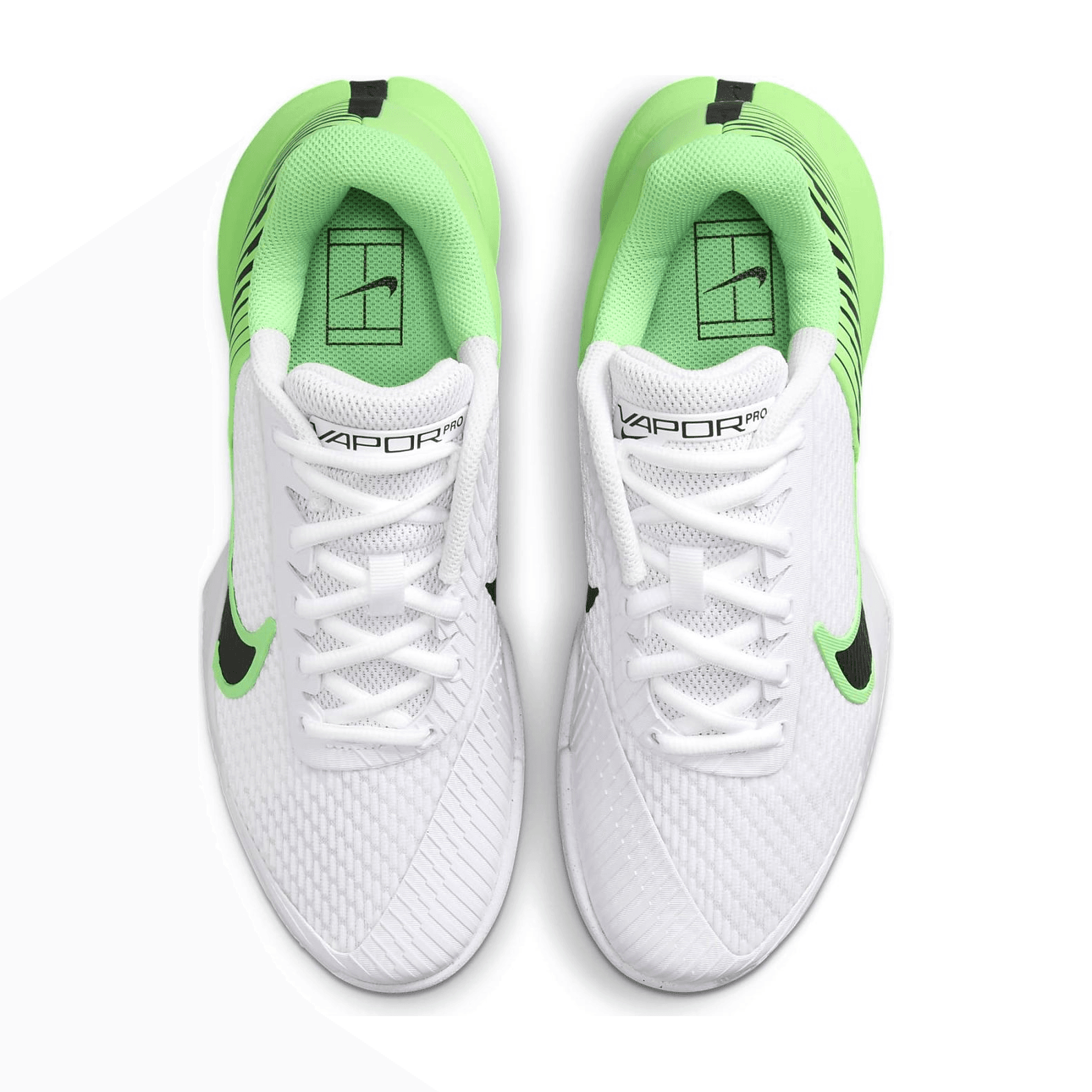 کفش تنیس زنانه نایک Nikecourt Air Zoom Vapor Pro 2 – سفید/سبز — تصویر ۱۲
