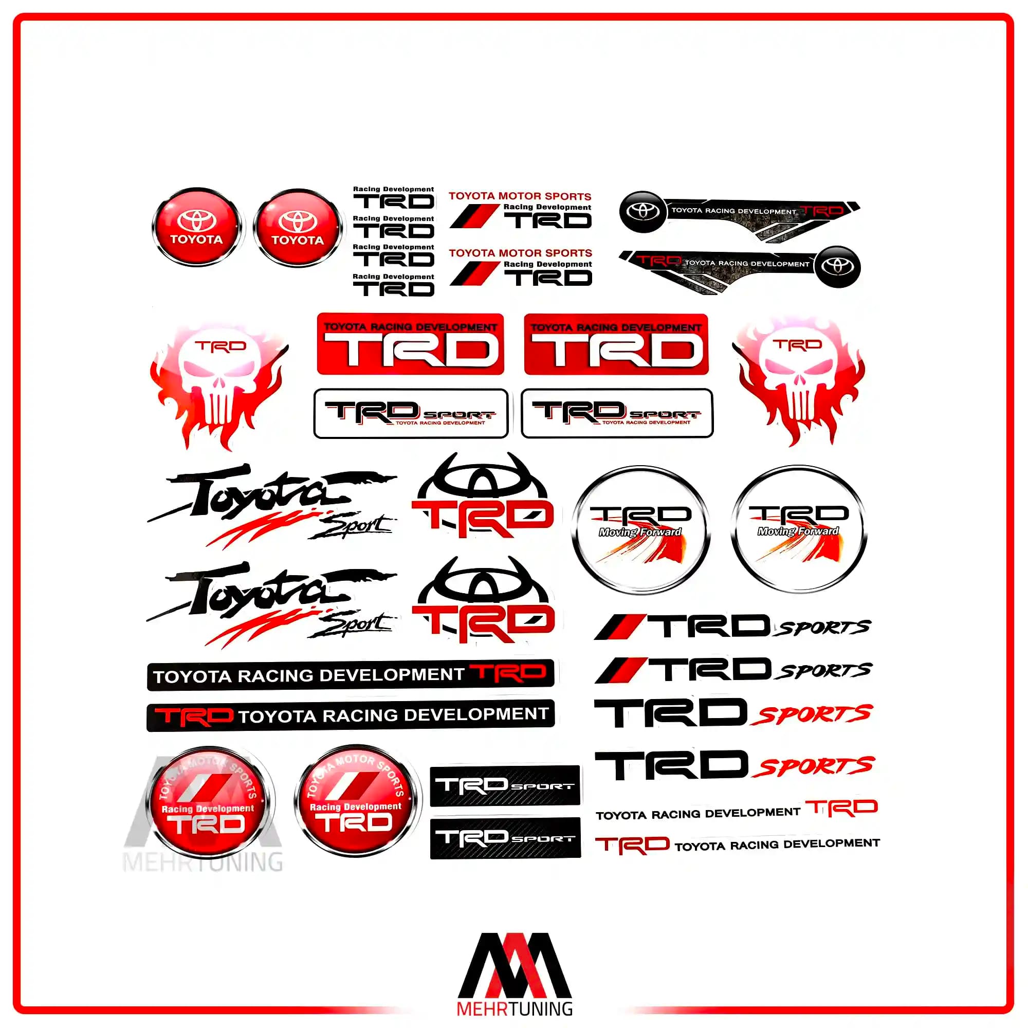 استیکر ماشین طرح TRD کد 01 — تصویر ۲
