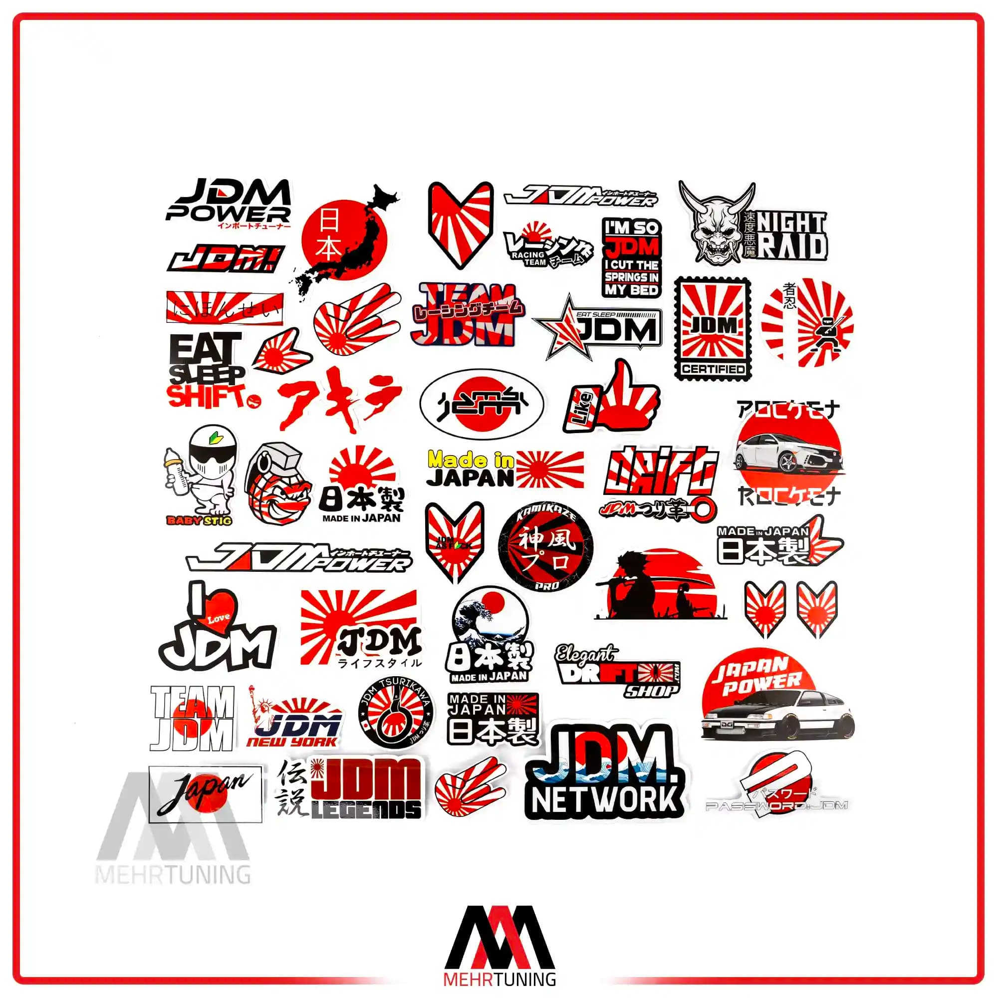 استیکر ماشین JDM