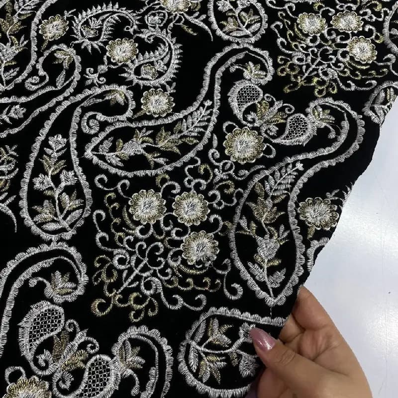 مخمل سوزندوزی طرح بوته جقه خاص