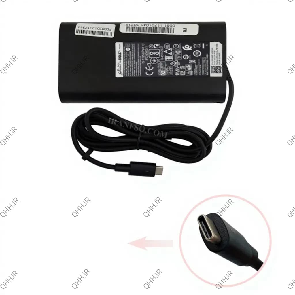 آداپتور تبلت-موبایل-لپ تاپ دل 20V 3.25A-15V 3A-9V 3A-5V 3A Type C Gimo Plus — تصویر ۲