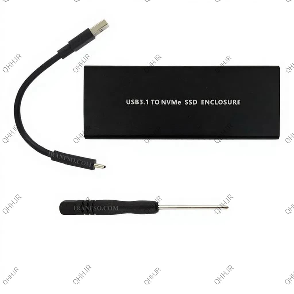 مبدل هارد SSD M.2 NVME To Type C-USB 3.0 برای هاردهای تک شیار — تصویر ۳