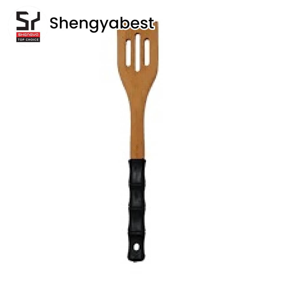 کفگیر شیاردار دسته سیلیکنی