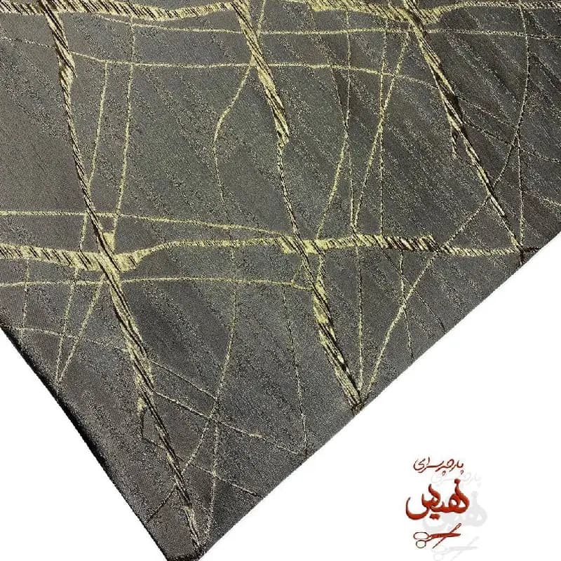 پارچه ژاکارد مانتویی رنگ طوسی روشن