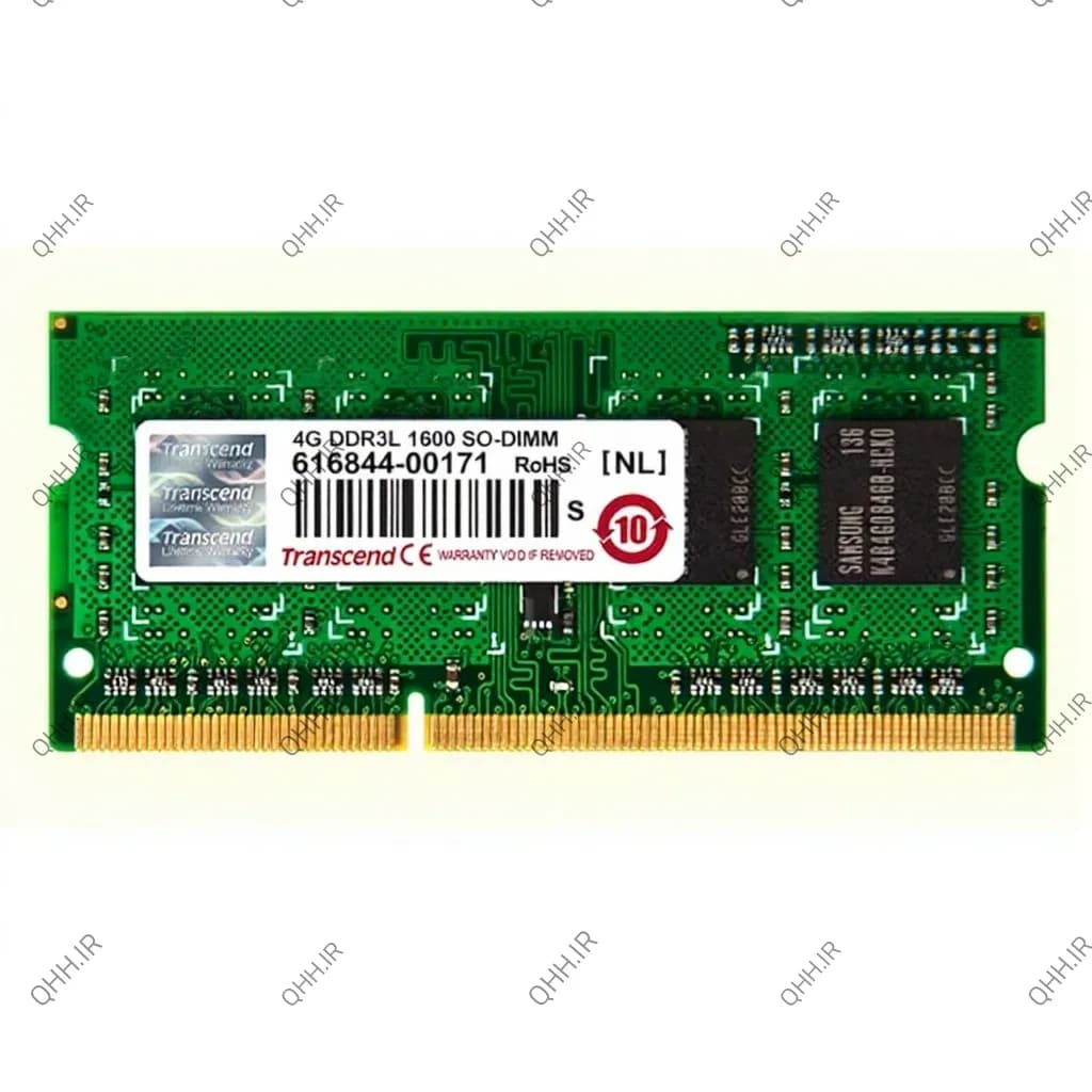 رم لپ تاپ 4 گیگ Transcend DDR3-PC3L-1600-12800 MHZ 1.35V — تصویر ۳
