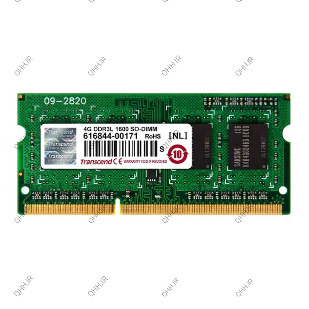 رم لپ تاپ 4 گیگ Transcend DDR3-PC3L-1600-12800 MHZ 1.35V