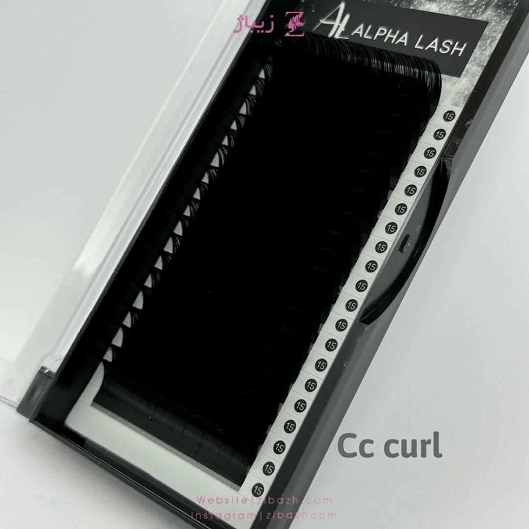 پالت مژه ALPHA LASH مدل CC غیر فست فن ضخامت 0.7 – 20 لاین میکس سایز — تصویر ۳