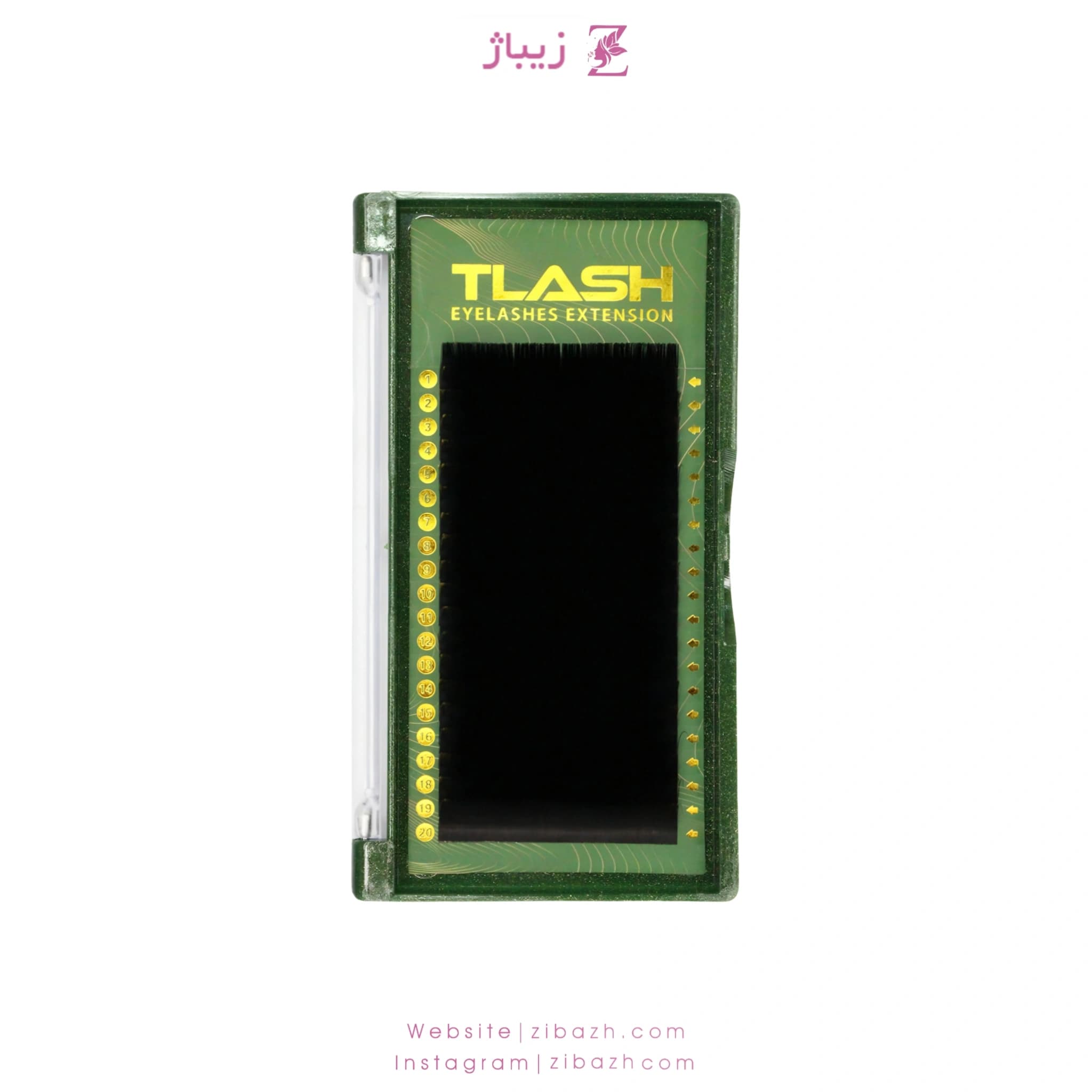 پالت مژه TLASH مدل C غیر فست فن ضخامت 0.7 – 20 لاین میکس سایز
