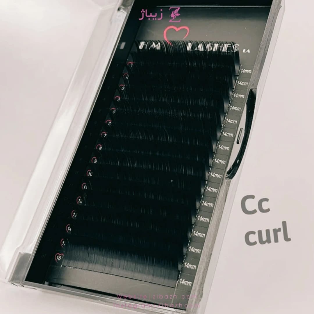 پالت مژه HM مدل CC غیر فست فن ضخامت 0.7 میکس سایز – 12 یا 16 لاین — تصویر ۳