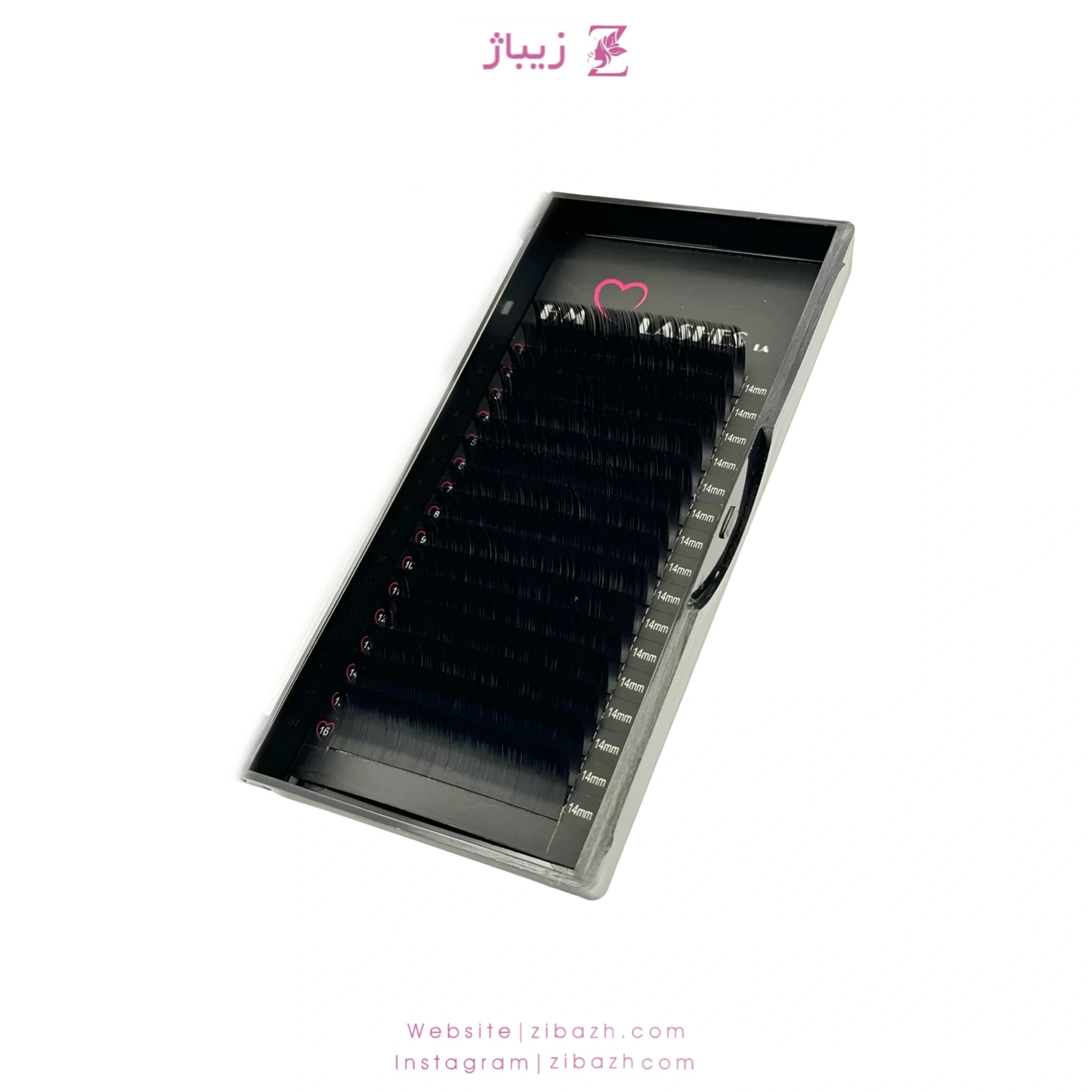 پالت مژه HM مدل CC غیر فست فن ضخامت 0.7 – 12 لاین (سایز 16-8) — تصویر ۲
