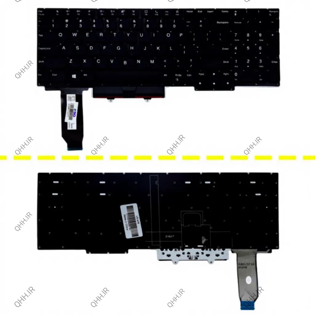 کیبرد لپ تاپ لنوو ThinkPad E15 GEN4 مشکی-اینترکوچک بدون فریم