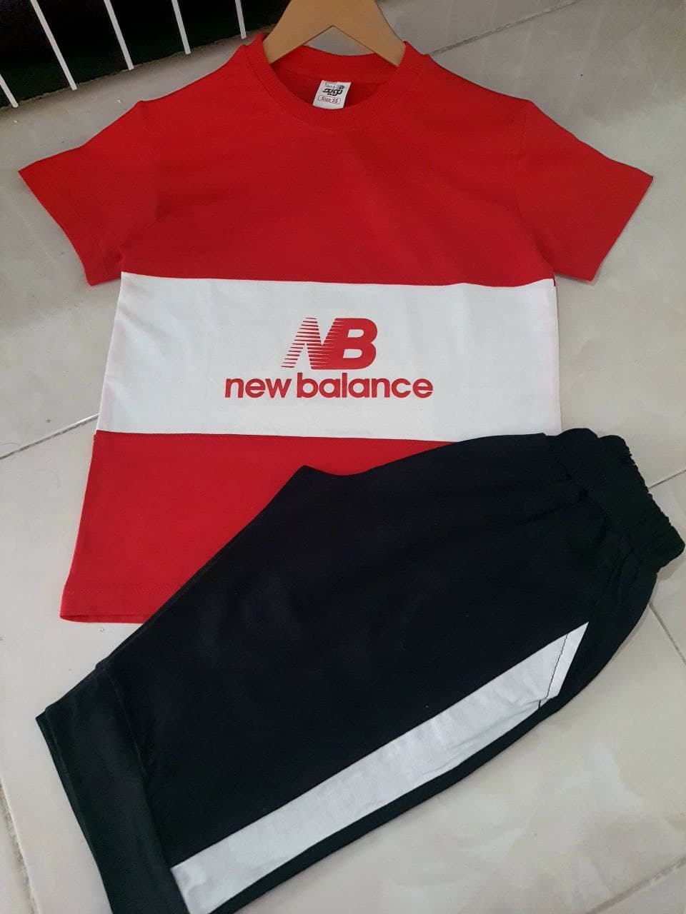 تیشرت شلوارک طرح NB new balance — تصویر ۵