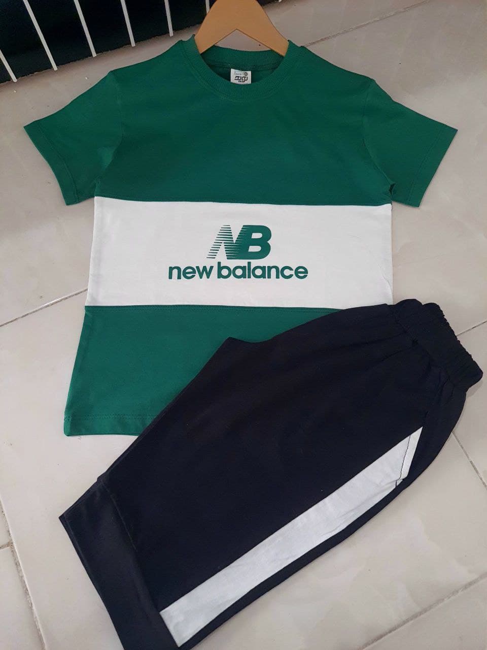 تیشرت شلوارک طرح NB new balance — تصویر ۳