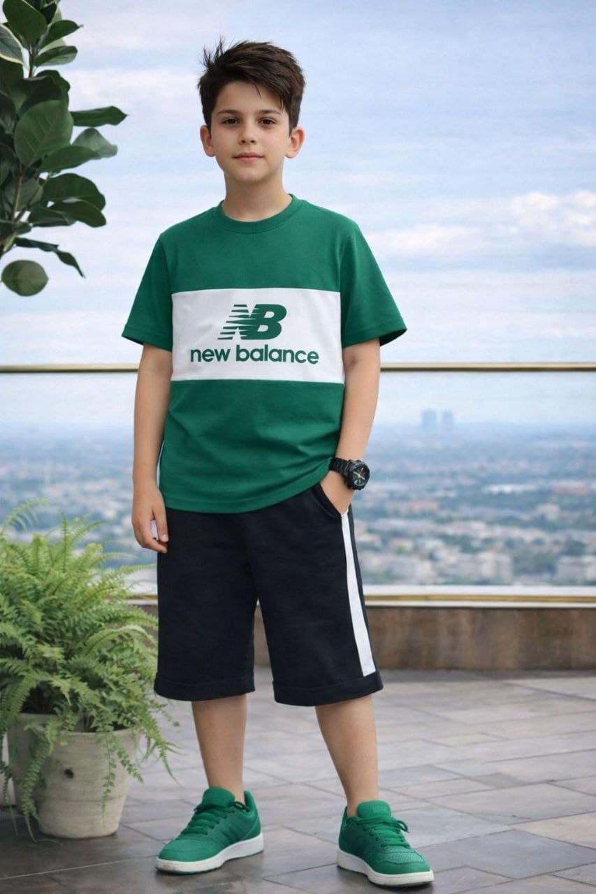 تیشرت شلوارک طرح NB new balance — تصویر ۲