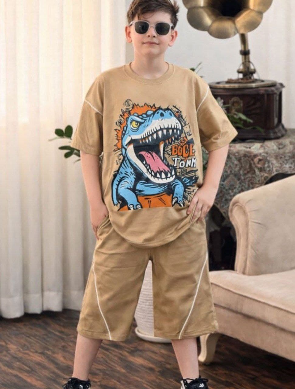 تیشرت شلوارک طرح T-REX — تصویر ۶