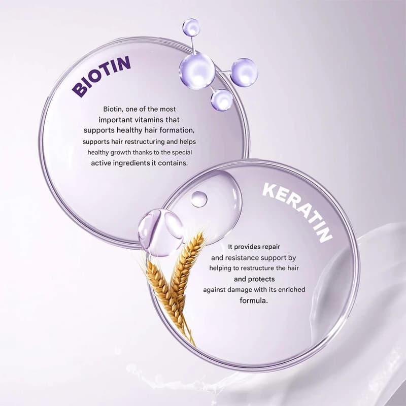 شامپو ضد ریزش اربن کر مدل Biotin & Keratin – حاوی بیوتین و کراتین | حجم 350 میل — تصویر ۵