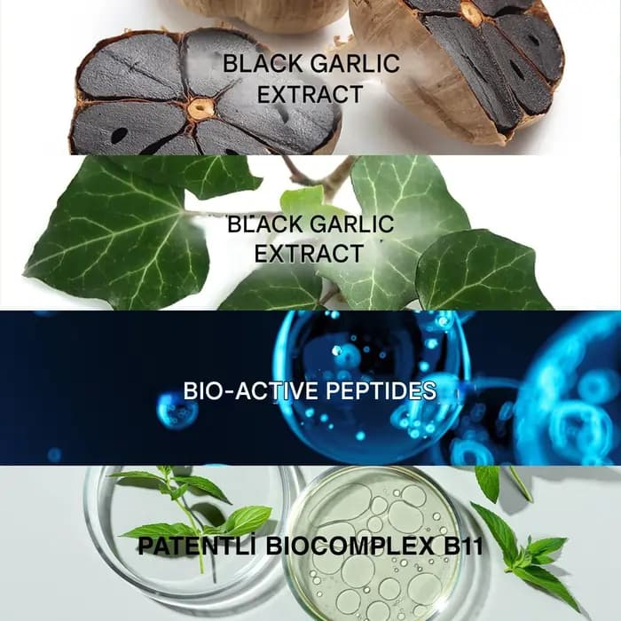 پک دوعددی شامپو سیر سیاه بیوکسین مدل Black Garlic | حجم 300 میل — تصویر ۵