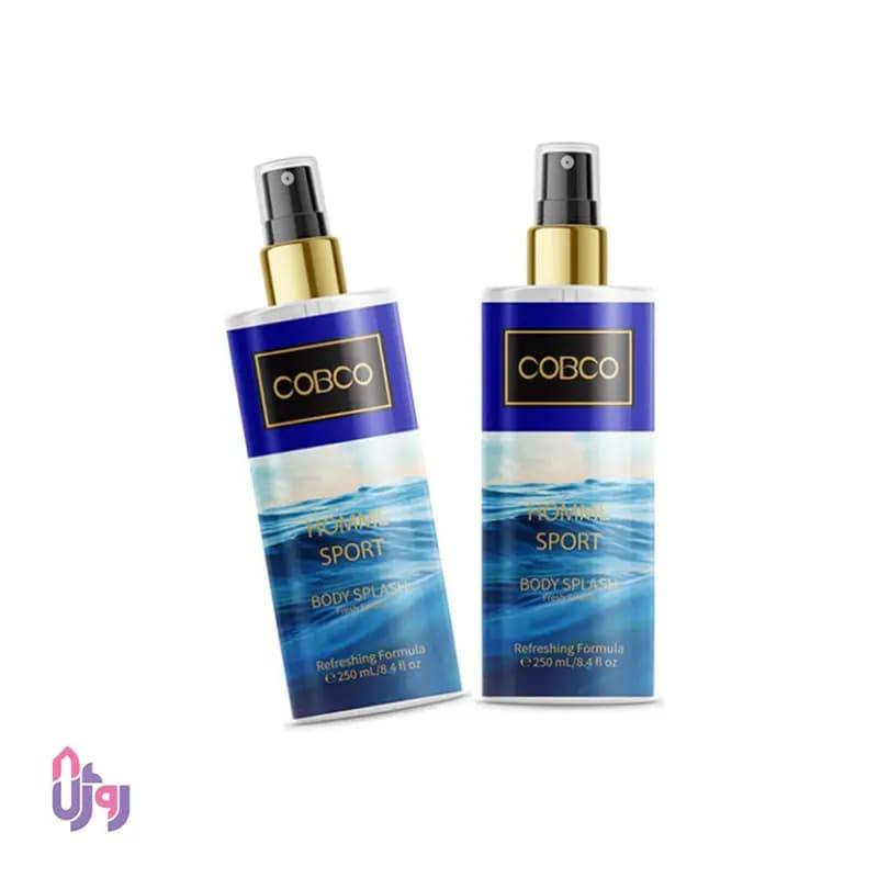 بادی اسپلش مردانه کوبکو COBCO مدل هوم اسپرت HOMME SPORT حجم 250 میلی‌لیتر — تصویر ۴