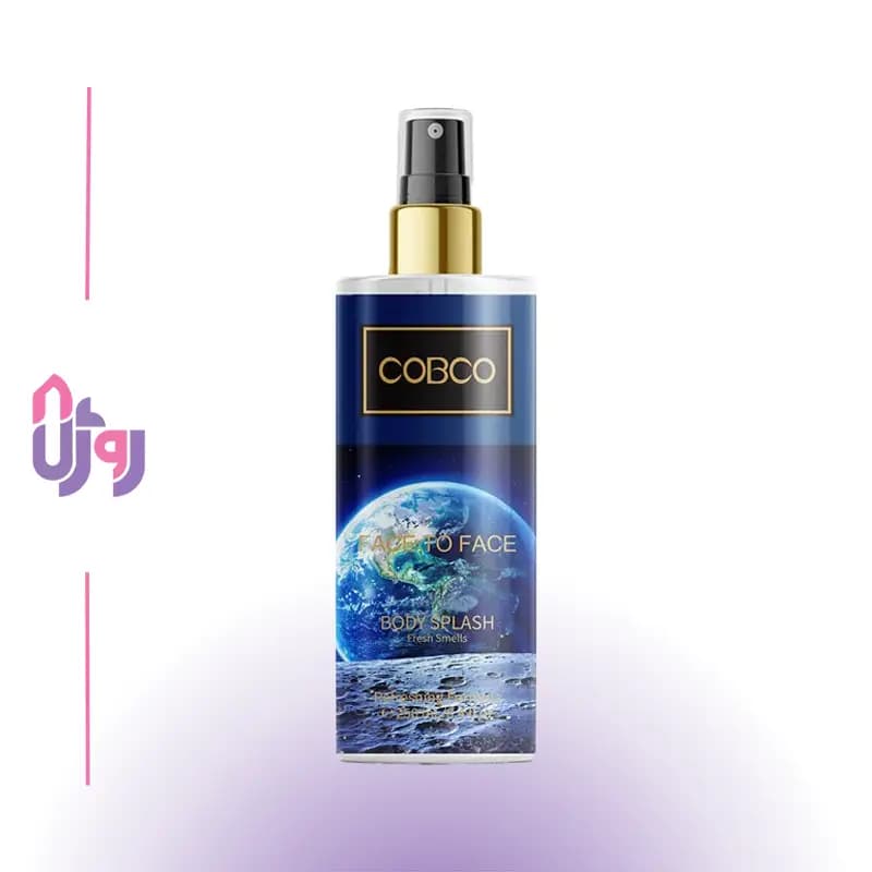 بادی اسپلش مردانه کوبکو COBCO مدل فیس تو فیس FACE TO FACE حجم 250 میلی‌لیتر