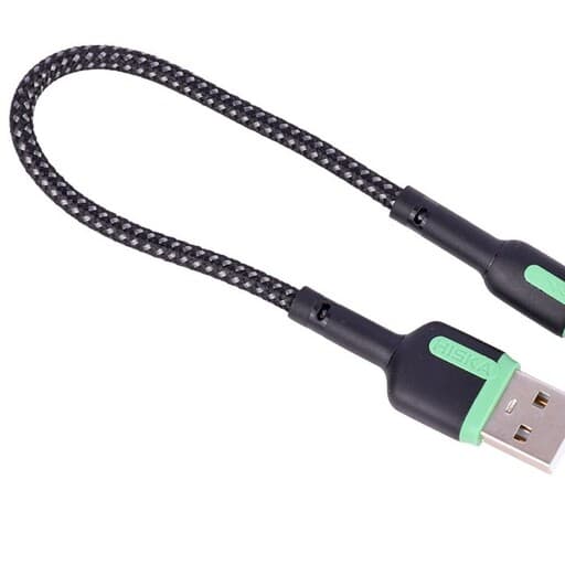 کابل کوتاه آیفونی فست شارژ Hiska LX-1020 3A 20cm