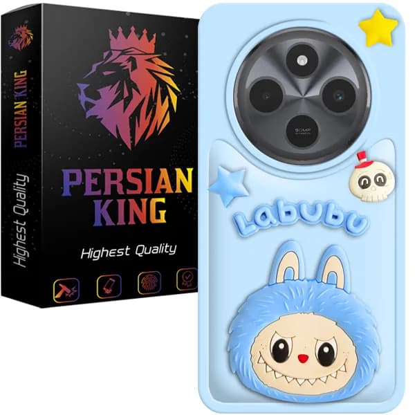 کاور گوشی پرشین کینگ مدل Labubu برای گوشی شیائومی Redmi 14C/ Poco C75