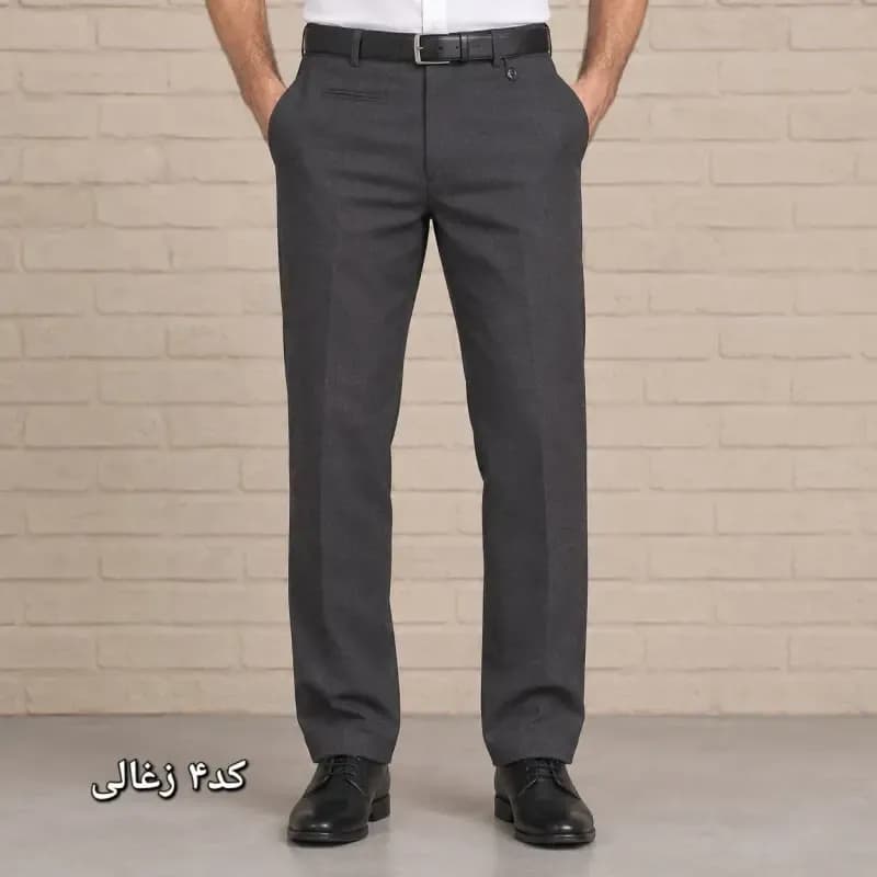 شلوار پارچه ای مردانه راسته پارچه زرین رنگ ثابت سایز 44 تا 54 — تصویر ۸