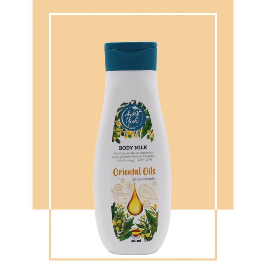شیر بدن روغن های شرقی فرش فیل مدل Oriental Oils – پوست خشک و دهیدراته | حجم 400 میل — تصویر ۲