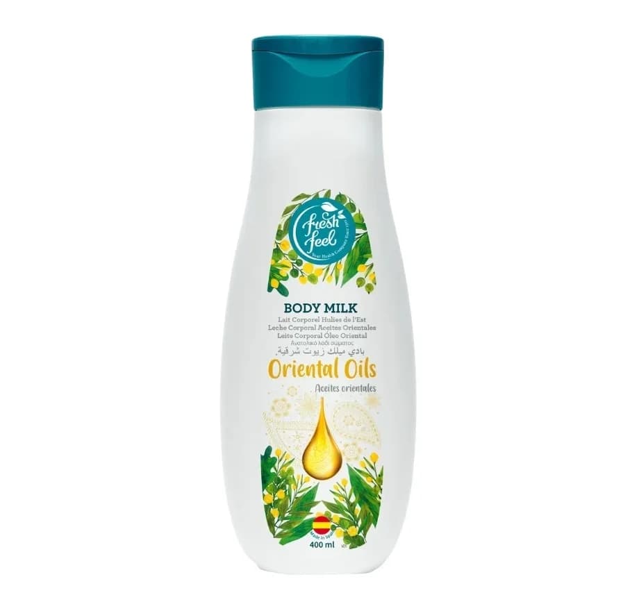 شیر بدن روغن های شرقی فرش فیل مدل Oriental Oils – پوست خشک و دهیدراته | حجم 400 میل
