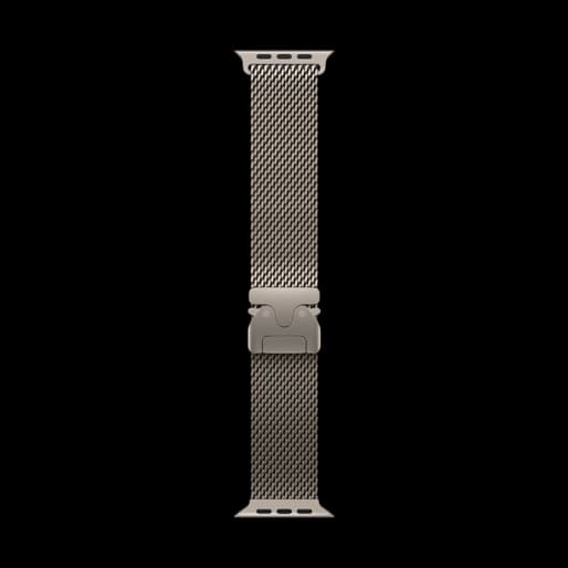 بند اپل واچ مدل TITANIUM MILANESE LOOP سایز 42-49 — تصویر ۴
