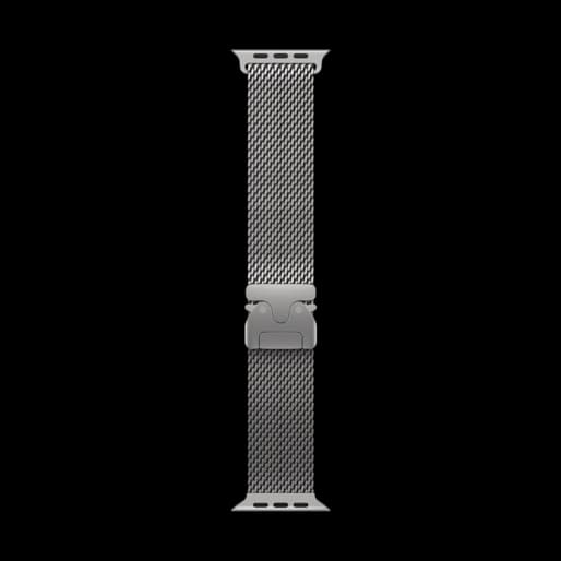 بند اپل واچ مدل TITANIUM MILANESE LOOP سایز 42-49 — تصویر ۳