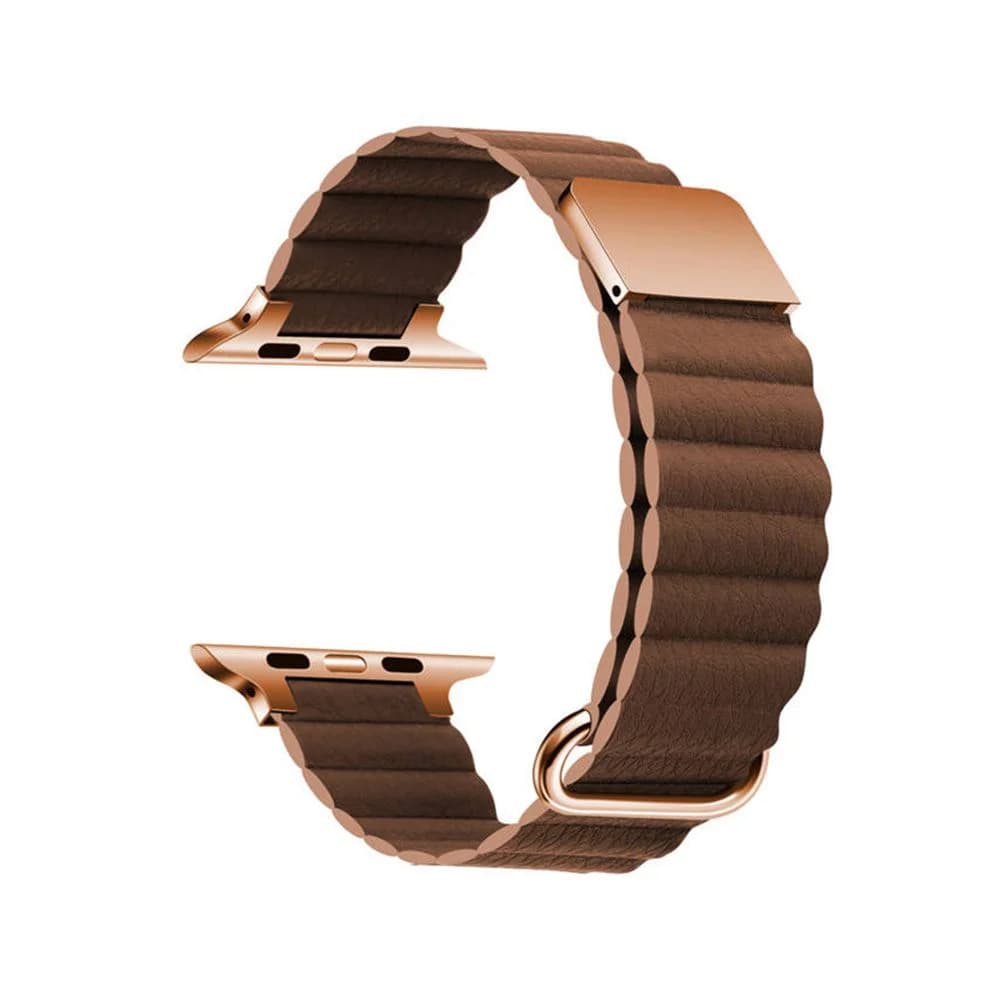 بند اپل واچ برند LEATHER LOOP سايز 38-49 مگنتی — تصویر ۲