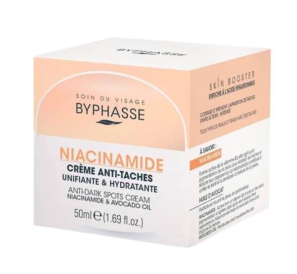 کرم ضد لک و روشن کننده بایفاس Byphasse مدل Niacinamide – حاوی نیاسینامید و روغن آووکادو | حجم 50 میلی‌لیتر — تصویر ۲