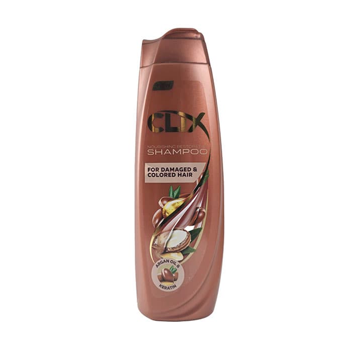 شامپو مو آسیب دیده و رنگی clix 600 میل