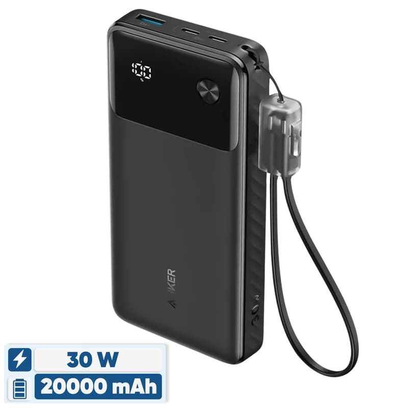 پاوربانک انکر A1384 ظرفیت 20000 | پاوربانک 30 وات فست شارژ — تصویر ۴