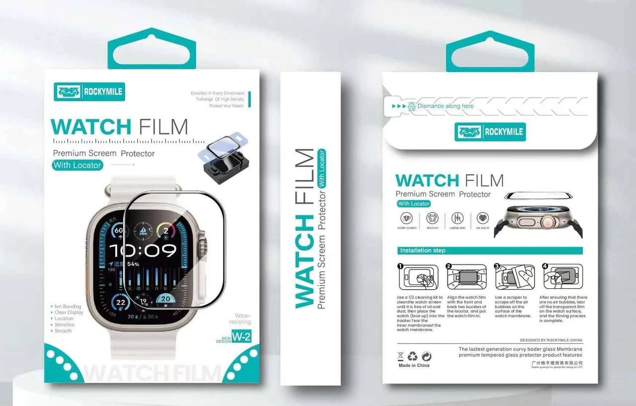 گلس اپل واچ برند ROCKY MILE مدل W2 سایز 40-45