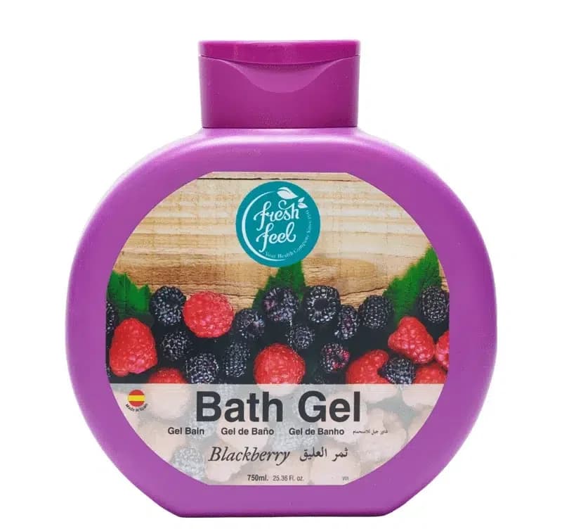 شامپو ژل حمام توت سیاه فرش فیل Fresh Feel مدل Blackberry | حجم 750 میل