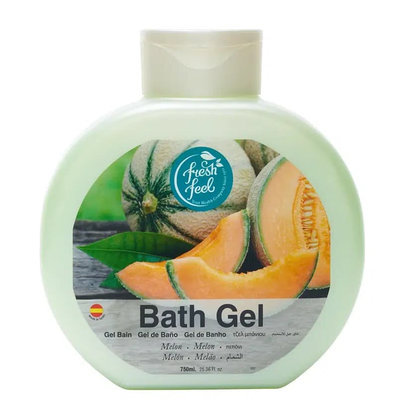 شامپو ژل حمام طالبی فرش فیل Fresh Feel مدل Melon | حجم 750 میل